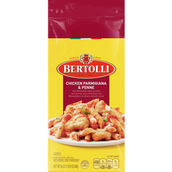 Frozen Meals Bertolli Chicken Parmigianino And Penne Dinner hero