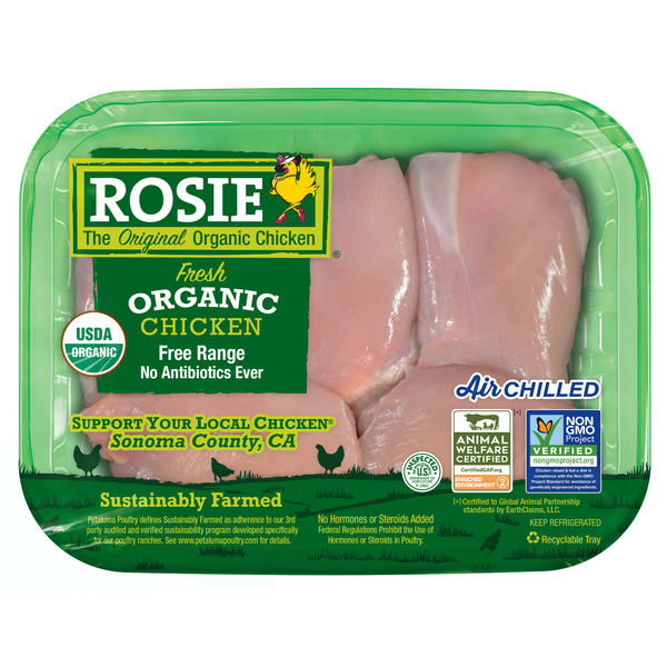 Poultry Rosie's Organic Boneless Chicken Breast hero