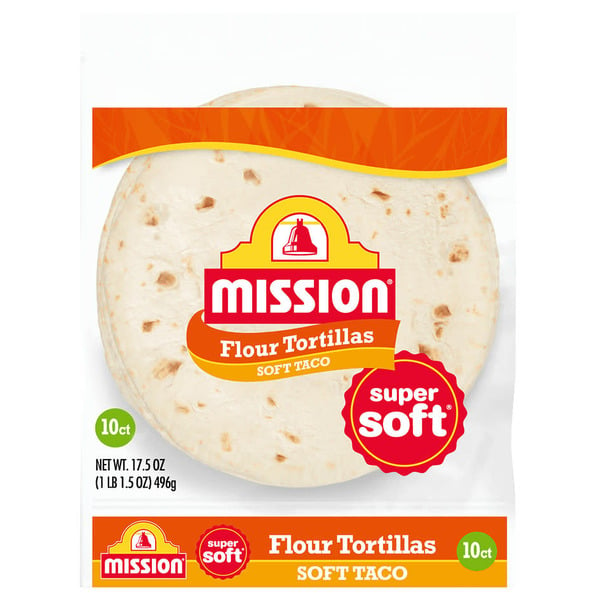 Packaged Bread Mission Super Soft Soft Taco Flour Tortillas hero