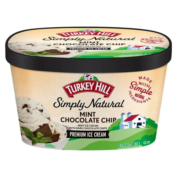 Turkey Hill Ice Cream, Premium, Mint Chocolate Chip hero