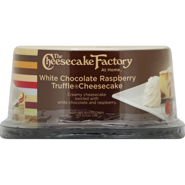 Frozen Dessert The Cheesecake Factory White Chocolate Raspberry Truffle Cheesecake, 6" hero