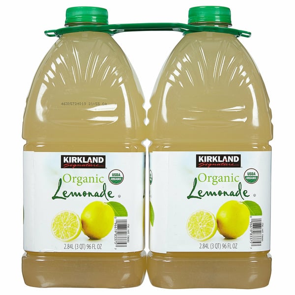 Juice Kirkland Signature Organic Lemonade, 2 x 96 fl oz hero