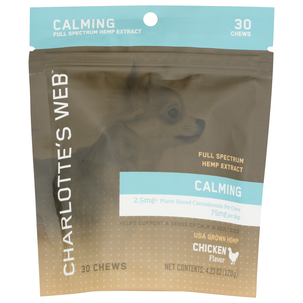 Dog Food & Care Charlotte's Web Pet Chew Calming hero