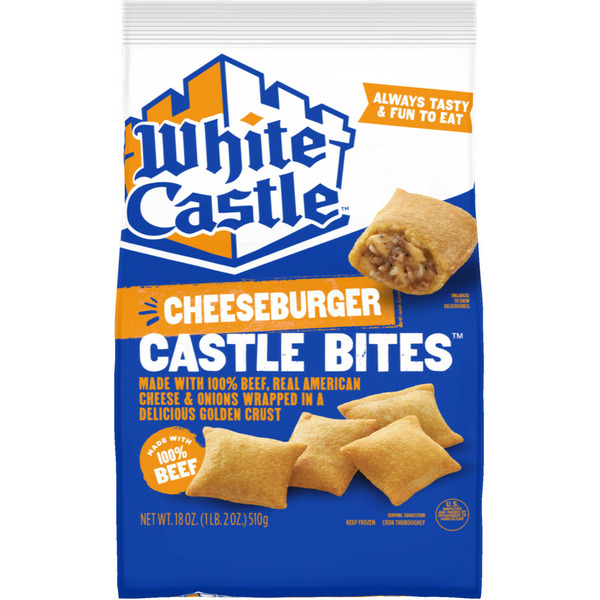 Frozen Meals White Castle Cheeseburger Castle Bites hero