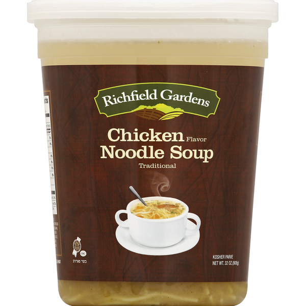 Prepared Soups & Salads Richfield Gardens Soup, Chicken Flavor Noodle, Traditional hero