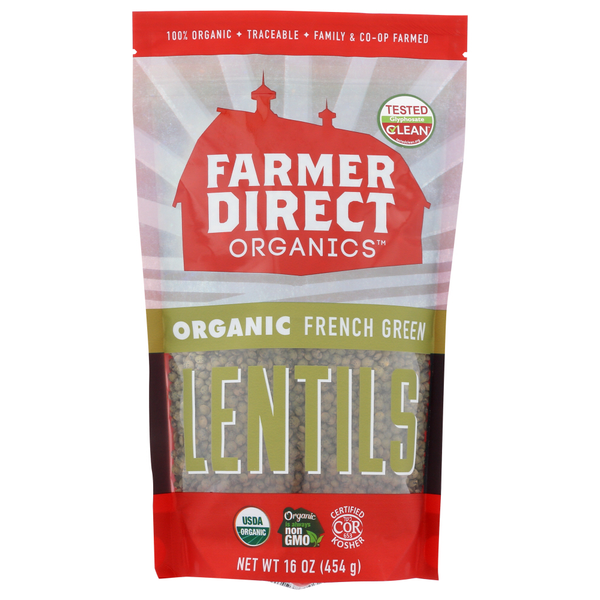 Grains, Rice & Dried Goods Farmer Direct Organic Organic French Green Lentils hero