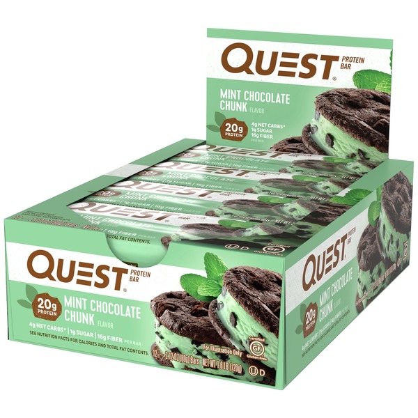 Candy & Chocolate Quest Protein Bar, Mint Chocolate Chunk hero