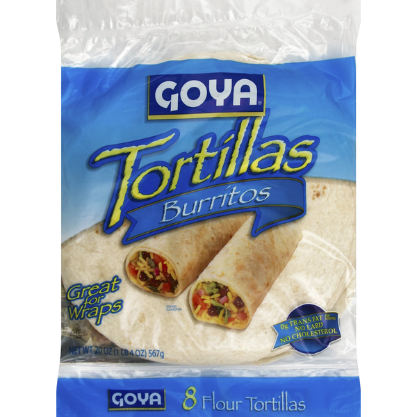 Tortillas & Flat Bread Goya Burritos Flour Tortillas hero