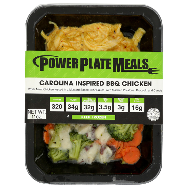 Prepared Meals Power Plate Meals Carolina Inspired Bbq Chicken hero