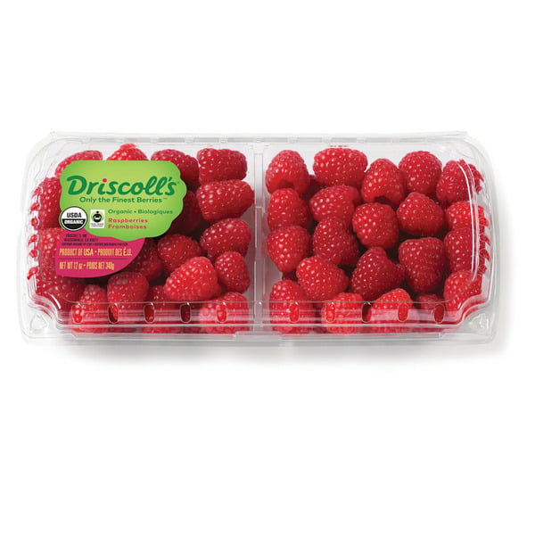 Driscoll's Organic Raspberries hero