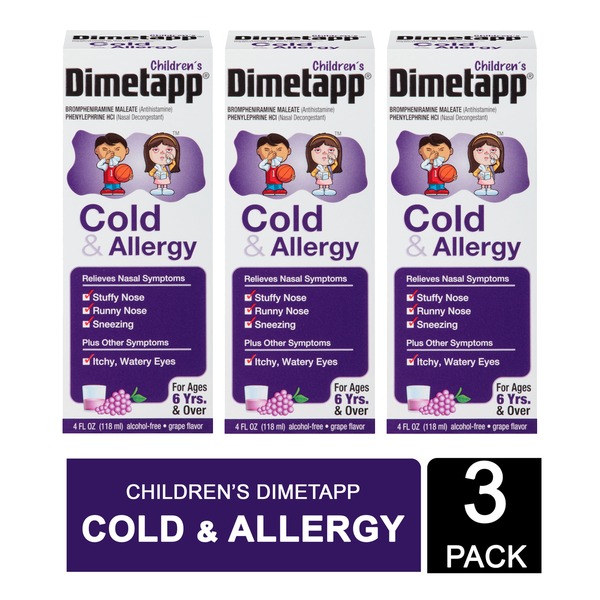 Cold, Flu & Allergy Dimetapp Children's Cold and Flu Medication hero