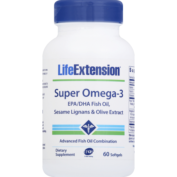 Vitamins & Supplements Life Extension Super Omega-3, Softgels hero