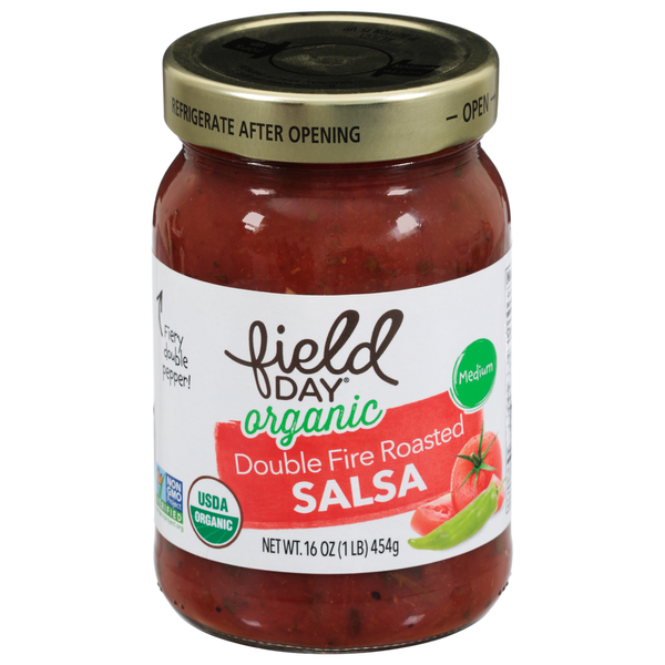 Preserved Dips & Spreads FIELD DAY Salsa, Organic, Double Fire Roasted hero