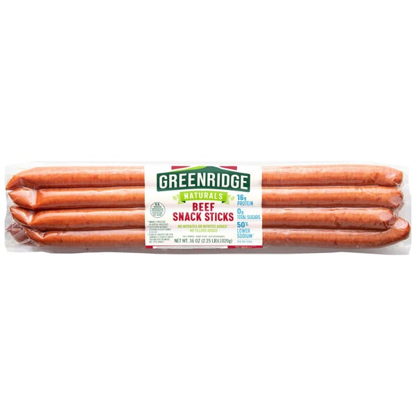 Jerky & Meat Snacks Greenridge Beef Sticks hero