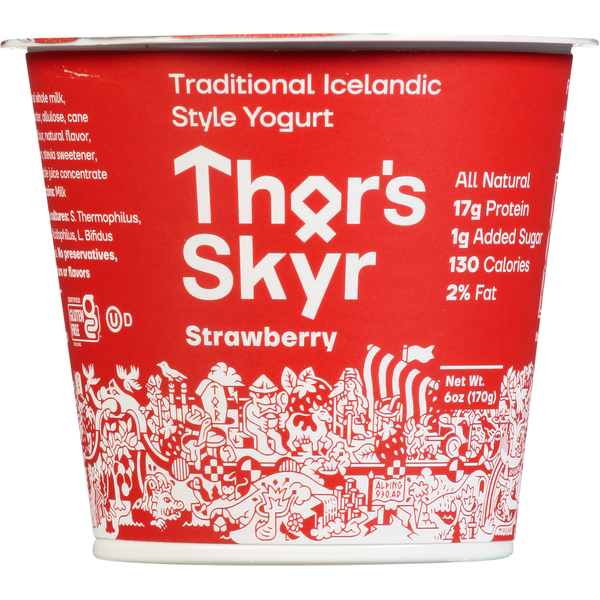 Yogurt Thor's Skyr Yogurt, Traditional Icelandic Style, Strawberry hero