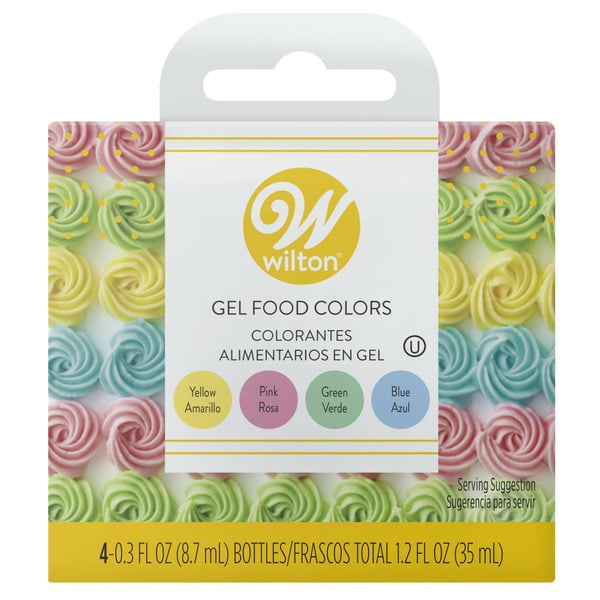 Baking Supplies & Decor Wilton Pastel Gel Food Color Set, 4-Count hero