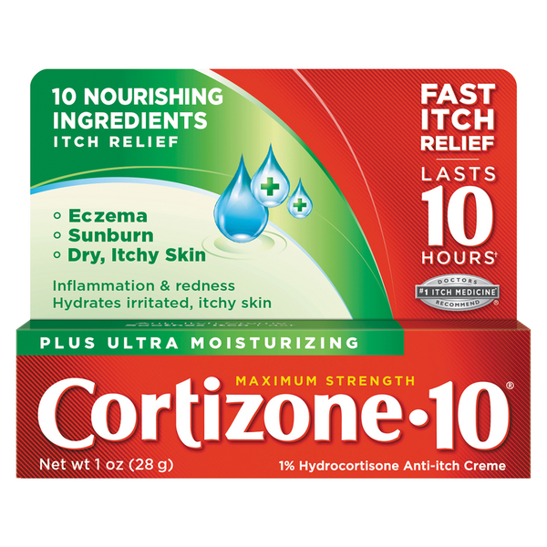 First Aid Cortizone 10 Anti-Itch Creme, Maximum Strength, Plus Ultra Moisturizing hero