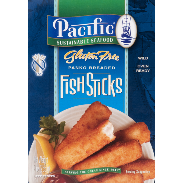 Frozen Meat & Seafood Pacific Sustainable Seafood Gluten Free Panko Breaded Fish Sticks hero