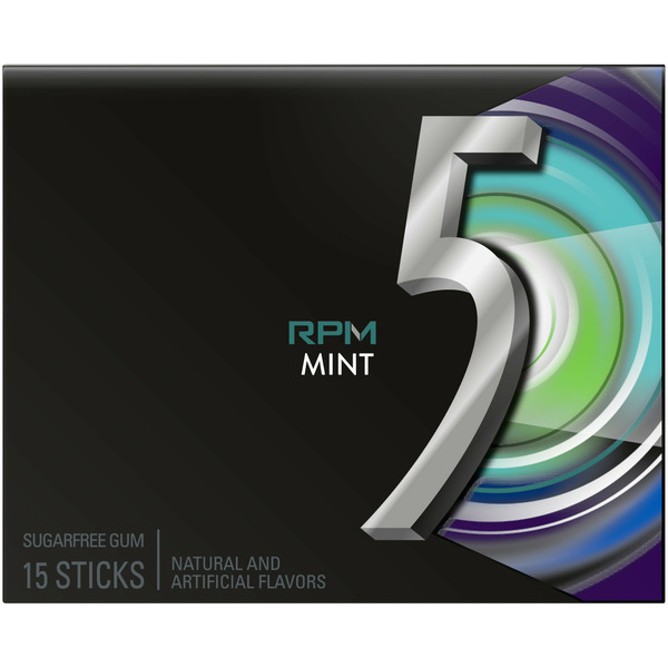 Mint & Gum 5 GUM RPM Mint Sugar Free Chewing Gum Pack hero