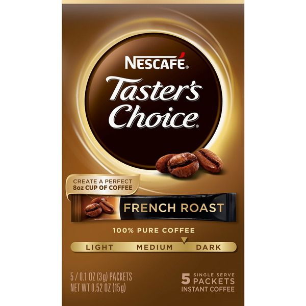 Coffee Nescafe Taster's Choice French Roast Instant Coffee hero