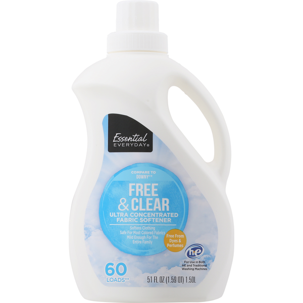 Laundry Essential Everyday Fabric Softener, Ultra Concentrated, Free & Clear hero