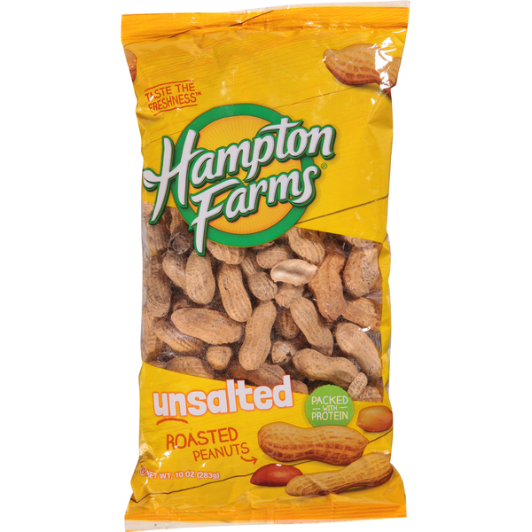 Nuts, Seeds & Dried Fruit Hampton Farms Peanuts, Roasted, Unsalted hero