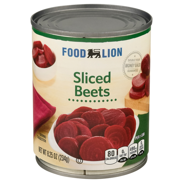 Canned & Jarred Vegetables Food Lion Beets, Sliced hero