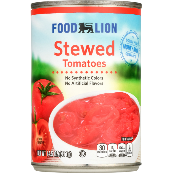 Canned & Jarred Vegetables Food Lion Tomatoes, Stewed hero