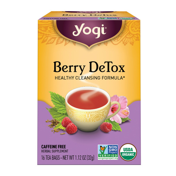 Tea Yogi Tea Herbal Tea, Berry DeTox, Caffeine Free hero