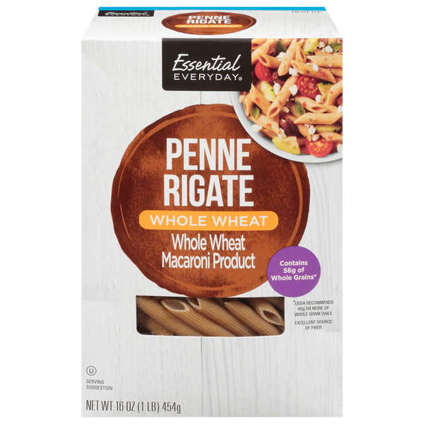 Dry Pasta Essential Everyday Penne Rigate, Whole Wheat hero