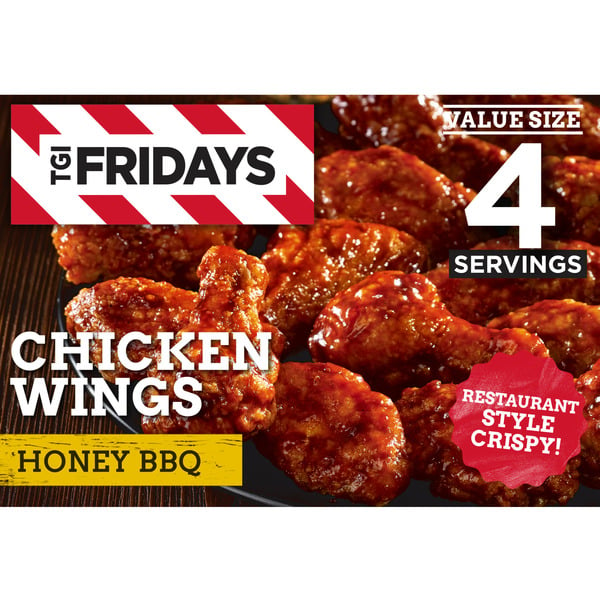 Frozen Appetizers & Sides TGI Fridays Honey BBQ Chicken Wings Value Size Frozen Snacks hero