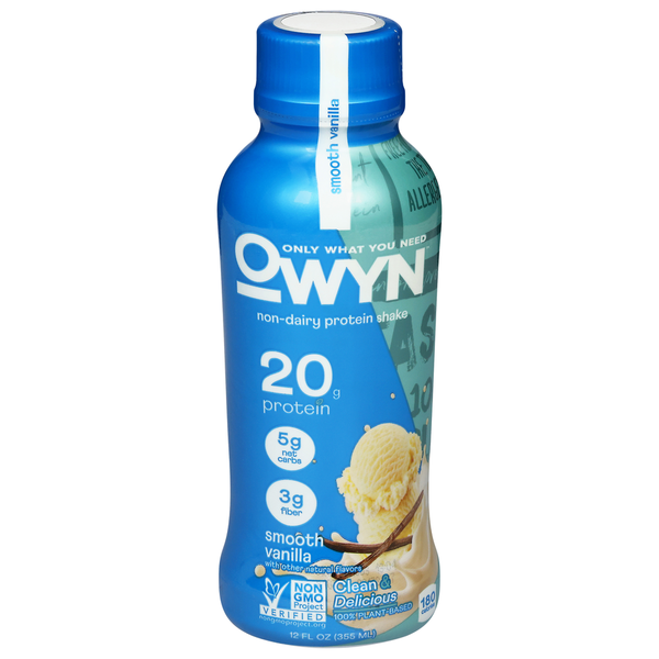 Protein & Meal Replacements OWYN Protein Shake, Non-Dairy, Smooth Vanilla hero