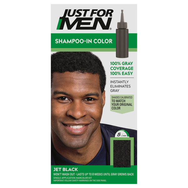 Hair Care Just For Men Shampoo-In Color, Jet Black H-60 hero