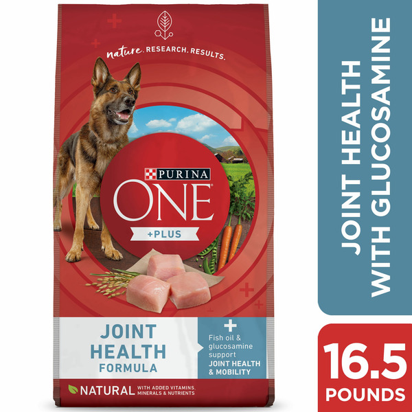 Yogurt Purina ONE Natural Dry Dog Food for Hip & Joint Care, +Plus Joint Health Formula hero