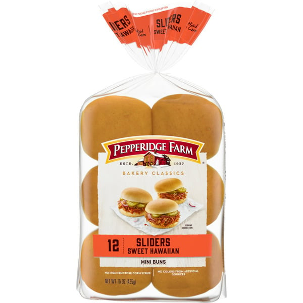 Packaged Bread Pepperidge Farm Sweet Hawaiian Slider Buns hero