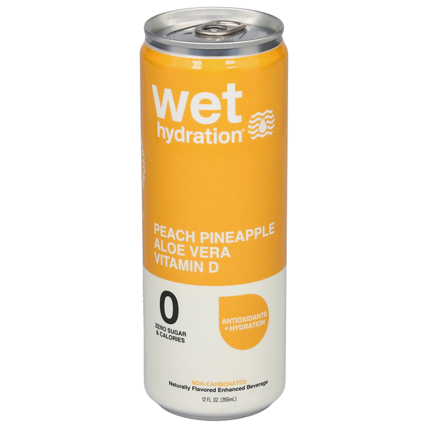 Wet Hydration Electrolyte Drink, Antioxidants + Hydration, Peach Pineapple hero