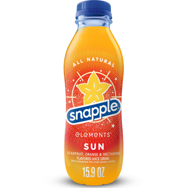 Juice & Nectars Snapple Elements Sun Starfruit Orange Nectarine hero