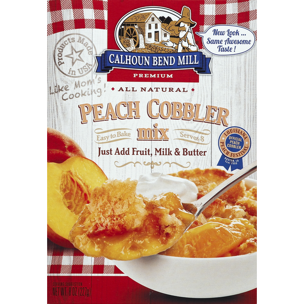 Doughs, Gelatins & Bake Mixes Calhoun Bend Mill Peach Cobbler Mix hero