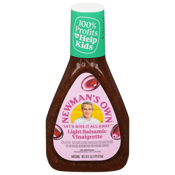 Salad Dressing & Toppings Newman's Own Dressing, Light, Balsamic Vinaigrette hero