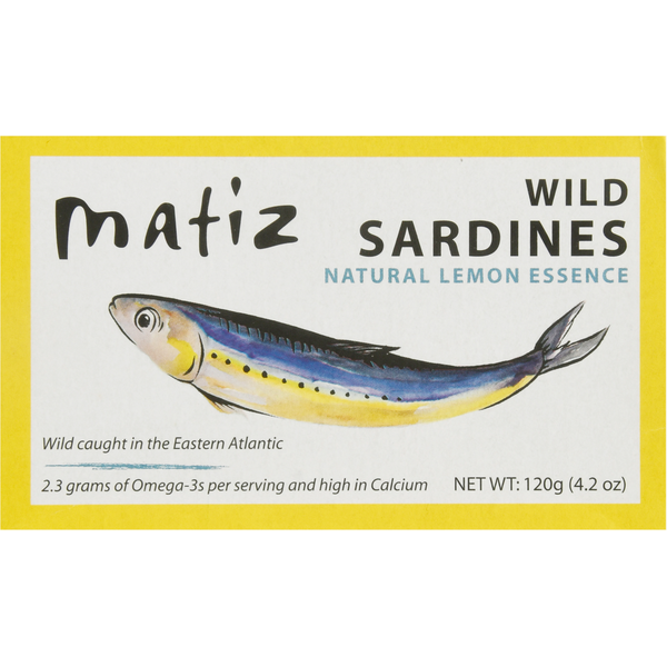 Canned Meat & Seafood Matiz Wild Sardines, Natural Lemon Essence hero