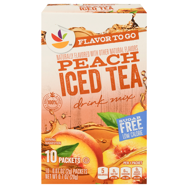 Tea Store Brand Drink Mix, Sugar Free, Peach Iced Tea hero