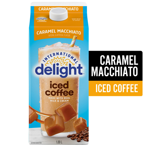 Coffee International Delight Iced Coffee, Caramel Macchiato Flavoured With Real Milk And Cream, 5 Servings hero