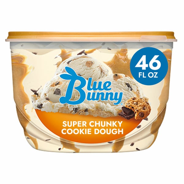 Ice Cream & Ice Blue Bunny Super Chunky Cookie Dough Frozen Dessert hero