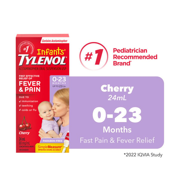 Baby First Aid & Vitamins Tylenol Infants Liquids Infants' Medicine, Fever & Pain Drops hero