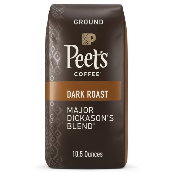 Coffee Peet's Coffee Major Dickason's Blend, Dark Roast Ground Coffee, Bag hero