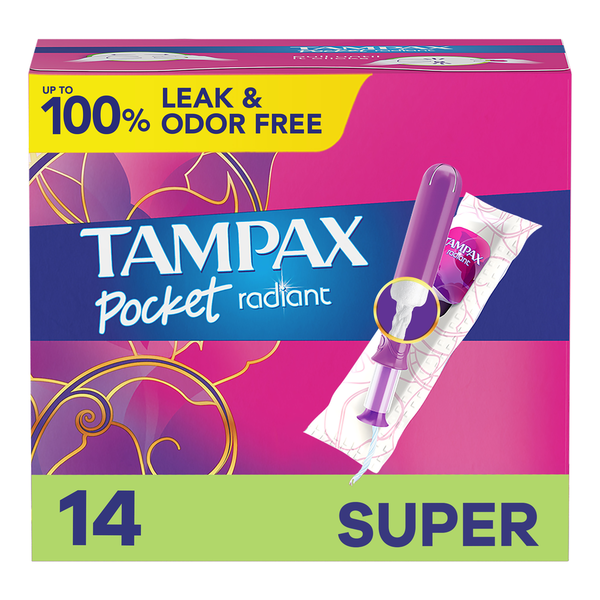 Feminine Care TAMPAX Pocket Radiant Tampons, Super hero