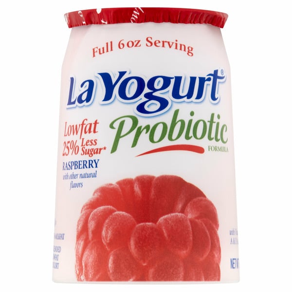 Yogurt La Yogurt Probiotic Raspberry Blended Lowfat Yogurt hero