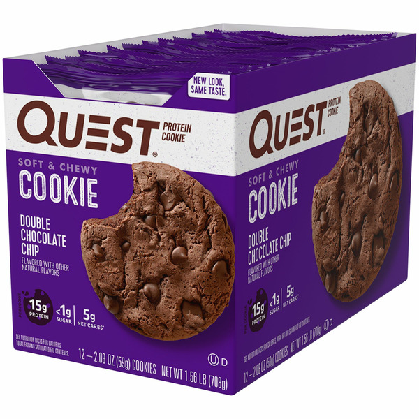 Cookies Quest Protein Cookie, Double Chocolate Chip hero