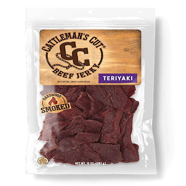 Popcorn & Jerky Cattleman's Cut Beef Jerky, Teriyaki hero