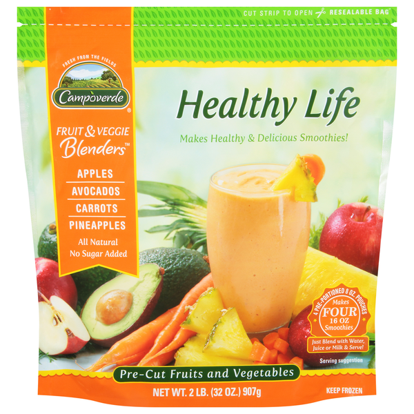 Fruit & Vegetable Snacks Campoverde Fruits and Vegetables, Pre-Cut, Healthy Life hero